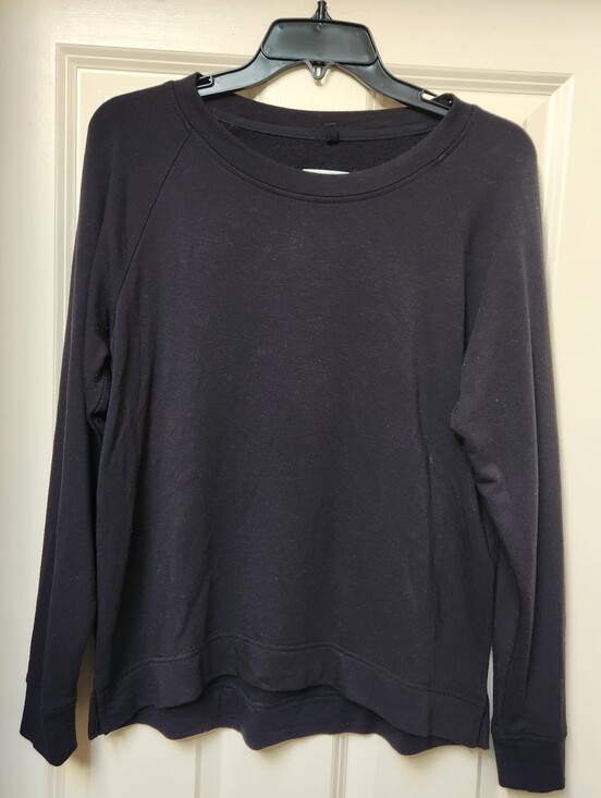 Lou & Grey Tops - Lou & Grey By Loft Black Long-Sleeve Lightweight Pullover, Size Small